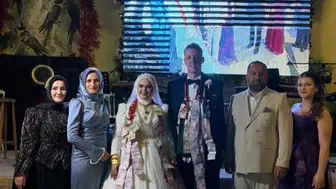 Burhaniye'de muhtarın düğün heyecanı
