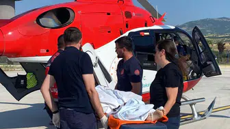 Tokat'ta kritik hasta için gökyüzünde seferberlik