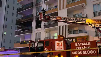 Batman’da 10 katlı binada korkutan yangın