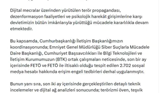FETÖ propagandası yapan binlerce hesaba dijital kilit vuruldu
