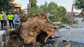 İstanbul’da aniden bastıran fırtına hayatı felç etti