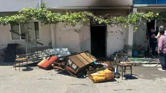 Samsun Canik’te korkutan ev yangını