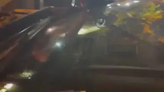 Polis otosunun motoruna sıkışan kedi için seferberlik