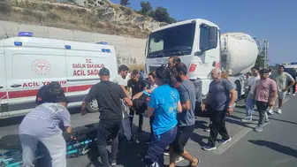 Kuşadası'nda beton mikserinin çarptığı yaya yaşamını yitirdi