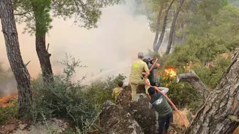 Çine ormanlarında alevlerle mücadele ikinci gününde sürüyor
