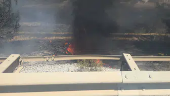 Orhangazi yolunda korkutan yangın söndürüldü