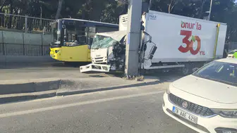 Bahçelievler D-100 trafiğini durduran kaza