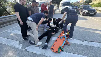 Safranbolu yolunda motosiklet kazası