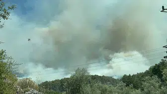 Fethiye ormanlarında alevlerle büyük mücadele