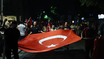 Bodrum 15 Temmuz için kortejle yürüdü