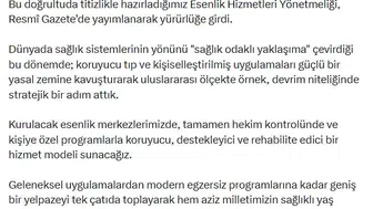 Sağlık Bakanlığı yeni esenlik merkezlerini hayata geçiriyor
