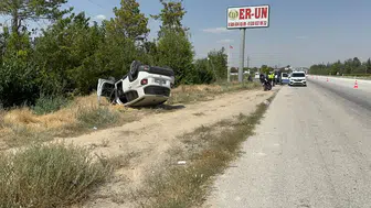 Konya yolunda TIR lastiği dehşeti 8 kişi yaralandı