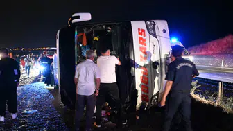 Kırıkkale yolunda gece vakti otobüs faciası