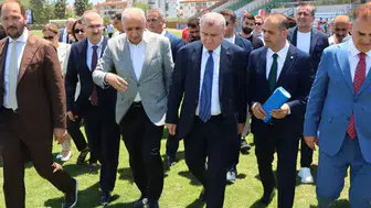 1. Lig hayali Bakan Bak'ın sözüyle taçlandı: Stadyum ilk maça hazır