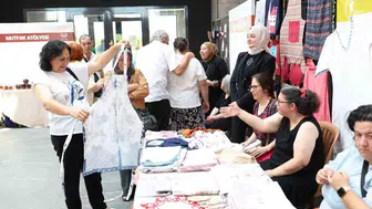 Merkezefendi’de özel öğrencilerin el emeği sergisi açıldı