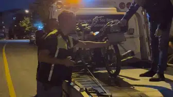 Kırşehir’de sahte plakalı motosiklete ağır ceza