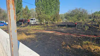 Bilecik'te bahçede başlayan yangın iki dönümlük alana yayıldı