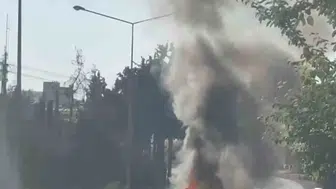 Adıyaman yolunda seyir halindeki otomobil küle döndü