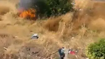 Avcılar'da ateşi yakan şahıs arkasına bakmadan uzaklaştı