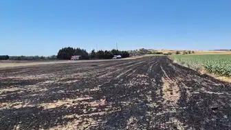 Silivri’de ihmal kurbanı yangın tarlaları küle çevirdi