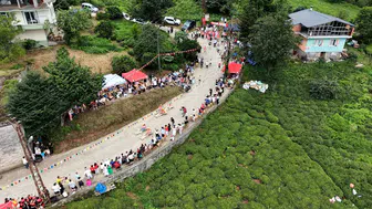 Rize’de tahta arabalarla uluslararası hız mücadelesi