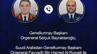 Genelkurmay Başkanı Suudi mevkidaşıyla telefonda konuştu