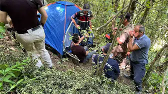 Bartın'da ormanda kaybolan adam 16 saat sonra yaralı bulundu
