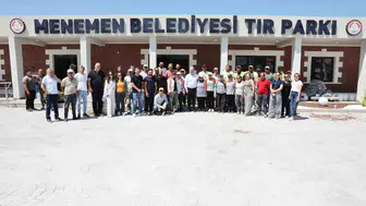 Menemen tır garajı şoförlerin dinlenme noktası oluyor
