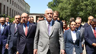 Dervişoğlu Güvenpark'ta şehit yakınları ve gazilerin hak mücadelesine katıldı