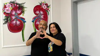 Diyaliz merkezinde tanışan çift nakille yeniden doğdu