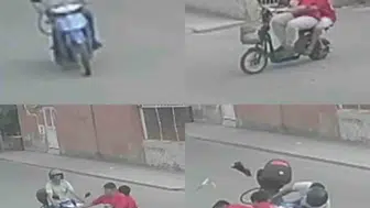 Tarsus’ta motosiklet kazası kamerada