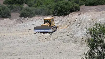 Manisa Çavullar'da yağmur suyuyla dolacak dev gölet projesi bitiyor