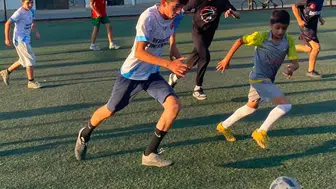 Sarıgöl'de Kur'an kursu öğrencileri halı sahada buluştu