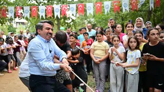 Yıldırım'da çocuklar geleneksel oyunlarla yazın tadını çıkarıyor