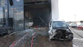 Nevşehir'de sanayi sitesinde korkutan yangın