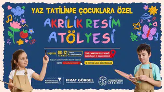 Kahramanmaraşlı çocuklar için yaz tatilinde yeni sanat durağı