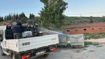 Didim’de sivrisineklere karşı gece gündüz ilaçlama mesaisi