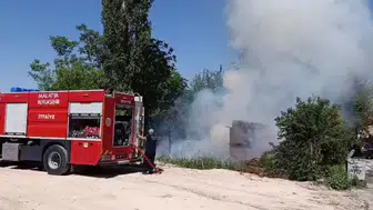 Malatya’da bahçe yangını paniği
