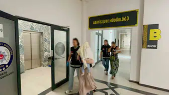 Kocaeli'de 1,6 milyon liralık vurgun sonrası adliyede bebekli görüntü