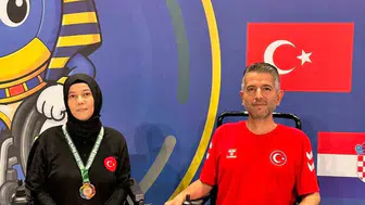 Milli sporcu Fatma Gürbüzer Mısır’dan madalyayla döndü