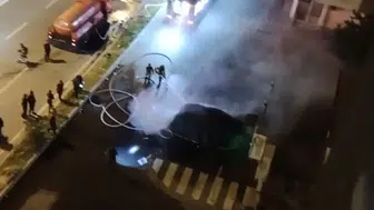 Kayseri’de elektrikli araç şarj sırasında patladı