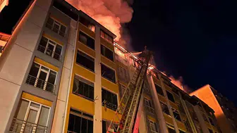 Korgan’da gece yarısı korkutan çatı yangını