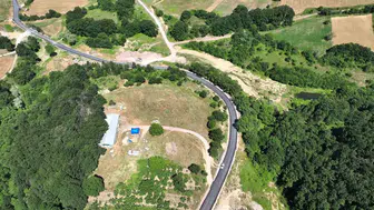 Akmeşe'de kamyon trafiğini bitiren yeni yol açıldı