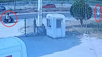 Manavgat yolunda kaskı hayatını kurtardı