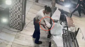 Diyarbakır'da fırın soygunu güvenlik kamerasında