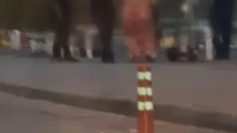 Fatih sokaklarında korku dolu anlar kamerada