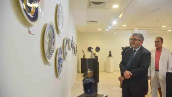 Bilecik'teki üniversiteliler sanat eserlerini sergiledi