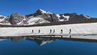 Mercan Vadisi buzul göllerinde bahar dönemi başladı