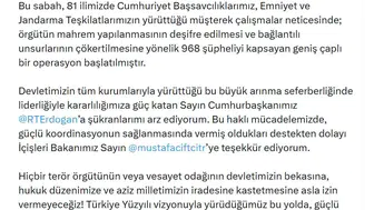 Türkiye genelinde eş zamanlı FETÖ operasyonu