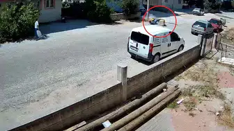 Antalya'da kavurucu sıcak postacının kaza yapmasına neden oldu?